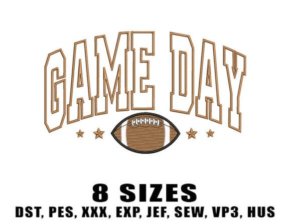 American Football Embroidery Designs