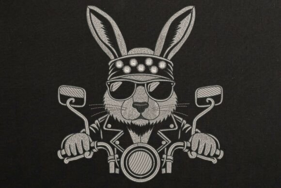 Biker Bunny Embroidery Design Rocker Review