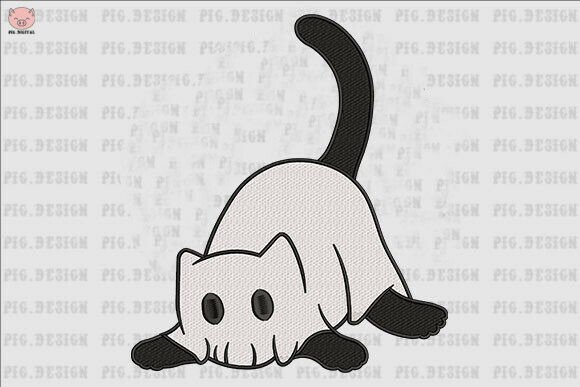Cat Ghost Halloween Embroidery Design Review