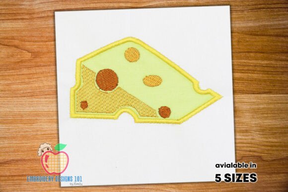 Cheesy Charm: A Designer’s Take on the Cartoon Cheese Wedge Applique