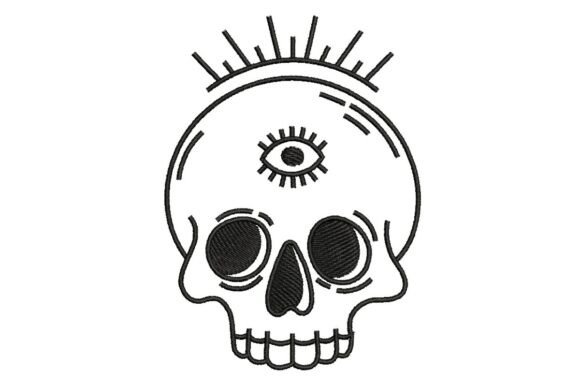 Mystical Third Eye Skull Embroidery Design Review