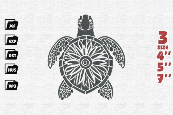 Ornate Mandala Sea Turtle Embroidery Review