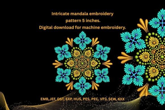 Review: Mandala Machine Embroidery Design. 5
